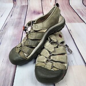 Keen Olive Green Brown Closed-Toe Hiking Sandals